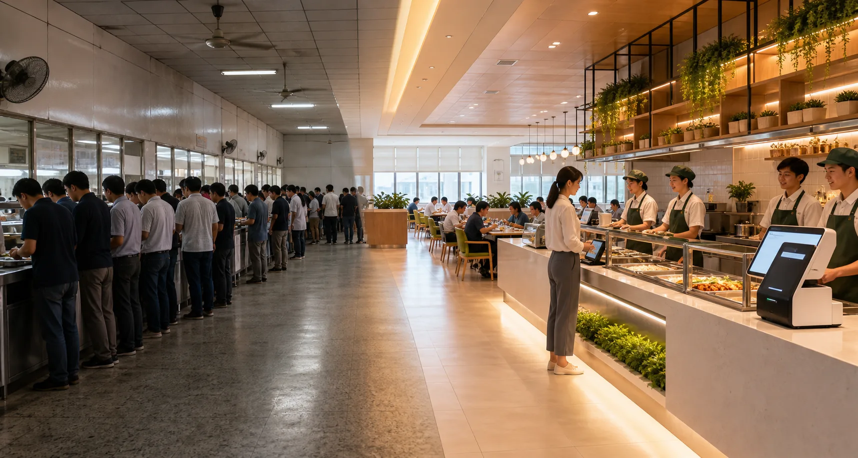 传统食堂升级为智慧食堂承包服务
